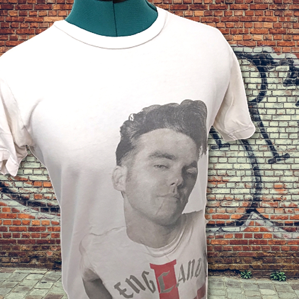 Vintage Morrissey "England" Tee | Unisex, White